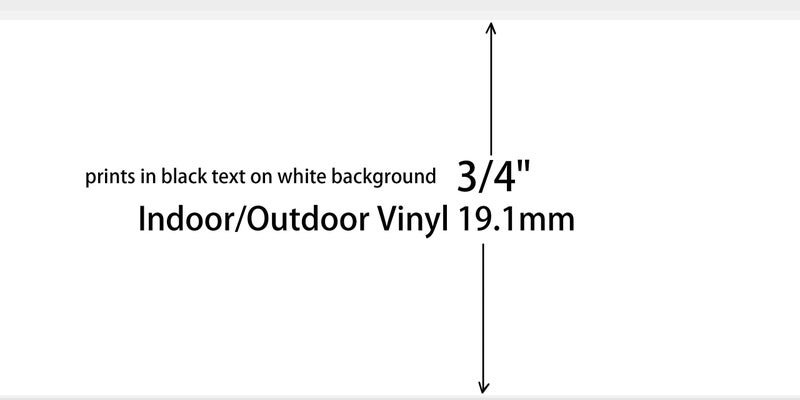 SIKOT Compatible Label Tape Replacememt for M21-750-595-WT Cartridge Ribbon, 3/4 inches Adhesion Vinyl Labels Tape, Black on White Work with BMP21-PLUS/LAB,M210 LAB M211 Printer, 0.75" Width-4 Roll - Image 3